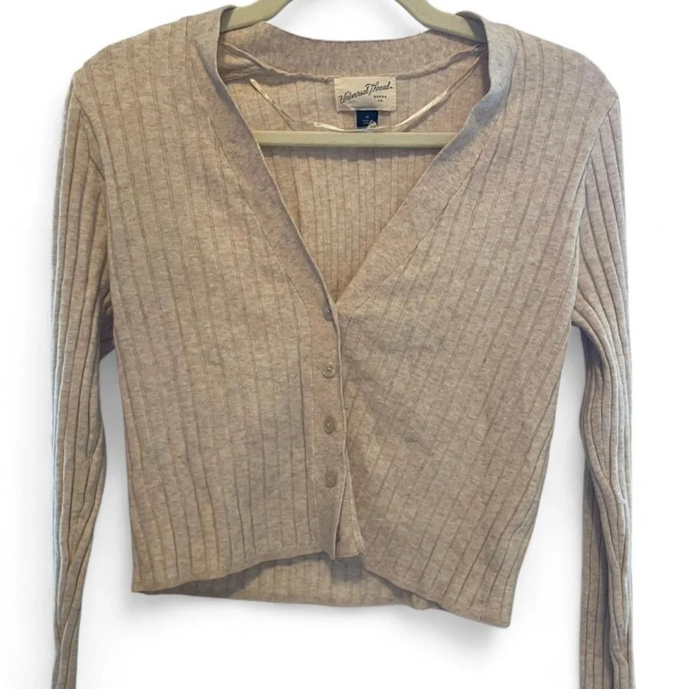 Universal Thread cream Ribbed Sweater - Picture 1 of 4